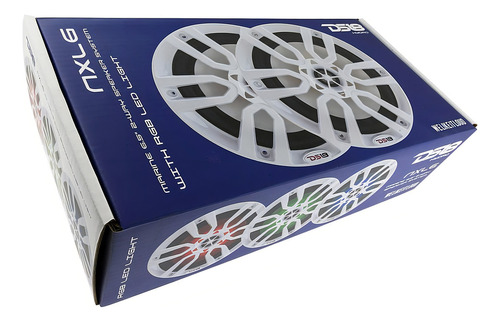 Parlantes Marinos Ds18 Nauticos 6 Pulgadas 100w Rms Rgb Nxl6 Color Blanco