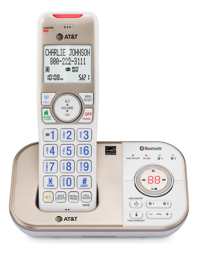 Teléfono Inalámbrico At&t Bl3112 Dect 6.0 Bluetooth Con Cont