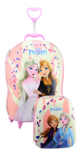 Mochilete Frozen Disney 3d Com Lancheira Maxtoy 3855fm22