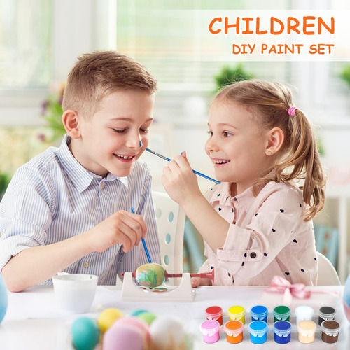 Juego De 10 Mini Pinturas Acrílicas 12 Colores Para Niños Y
