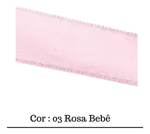 Fita Cetim Najar No 5 - 22mm Cor 03 Rosa Bb 10 Metros