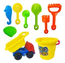 Comprar Juego De Playa Camión Balde Accesorios 9 Piezas 