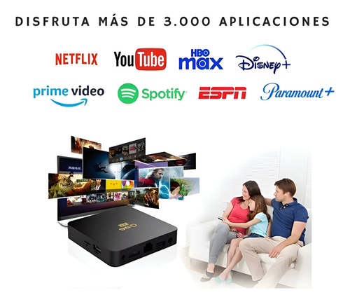 Tv Box Android 4k Ultra Hd Streaming Incluye Mag Tv
