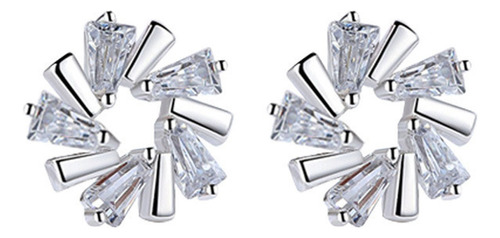 Joyería De Moda, Cristal De Hielo, Forma De Flor, Trapecio,