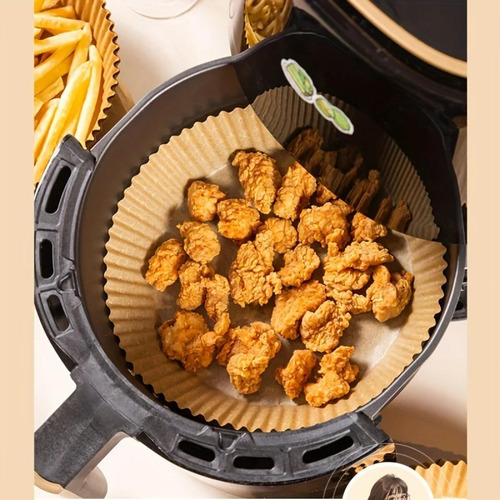 Forros De Papel Para Hornear Desechables Air Fryer, 100