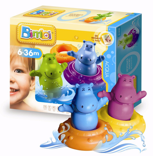 Bimbi 2 Hipopotamos Para Bebes Jugar En El Agua Mundo Manias