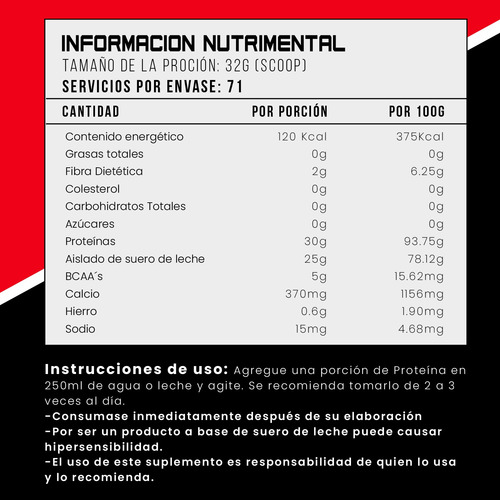 Proteína Isolate Maximo Protein 2.2kg 71 Servicios Sabores Fresa