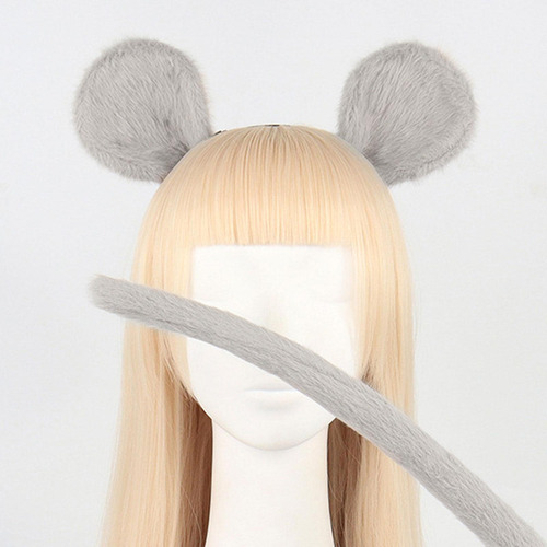 Diadema Con Orejas De Ratón, Diadema De Felpa For Halloween