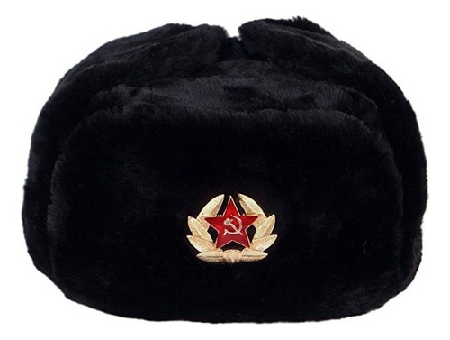 Gorra Rusa Shapka Ushanka (negro, Medical 60) A