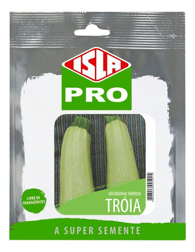 Sementes De Abobrinha Troia Hibrida Cartela C/ 50 Sementes