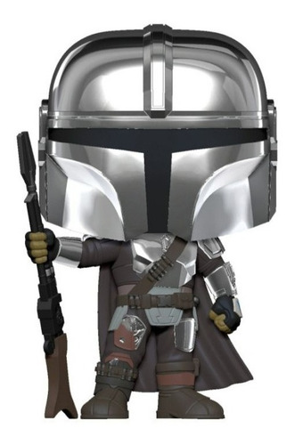 Imagem 2 de 2 de Pop! Funko Mandalorian Cromado Special Ed #345 | Star Wars