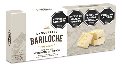 Chocolates Bariloche Turrón Tipo Praliné Merengue Al Limón