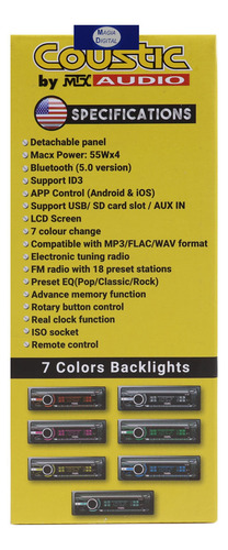 Toestereo Blettoth Costic Co-400 Usb Pp X Rgb Sd