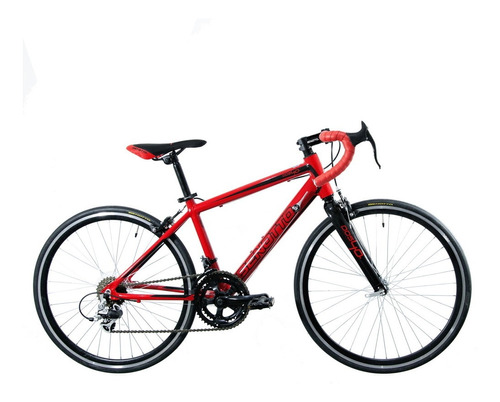 Bicicleta Aluminio Ruta Dos40 R24 14v Rojo Negro Benotto