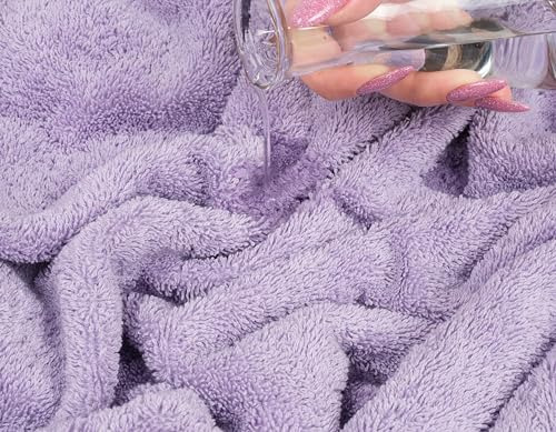 Toallas De Baño Jumbo Lavables 35x70 Cm 100% Algodón Lilas