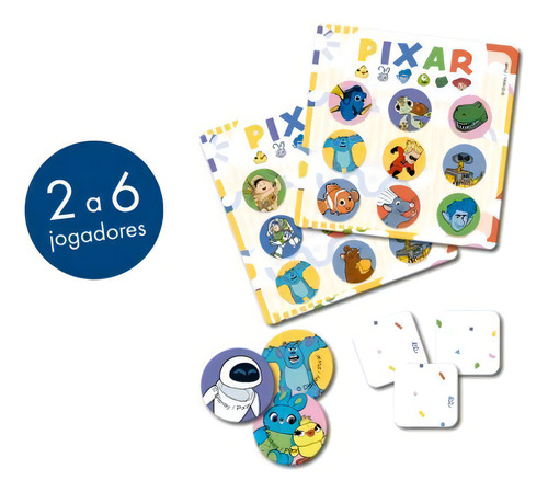 Jogo De Bingo Infantil Pixar - Toyster 8057