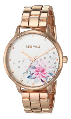 Nine West Reloj De Pulsera Con Detalles De Cristal Para Muje