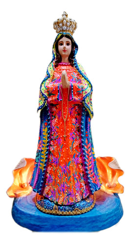 Virgen Del Valle 60 Cms Con Luz Arte Moderno Pza Única 