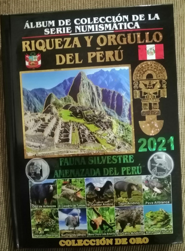 Álbum Colección De Monedas Sol Peruanas Fauna Riqueza Dura 