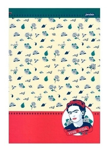 Caderneta De Anotações 190x245mm G 80 Folhas Frida Kahlo