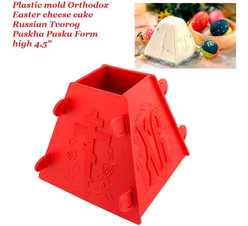 Rojo Ruso Pascha Paskha Pascua Xb Molde De Queso Plástico