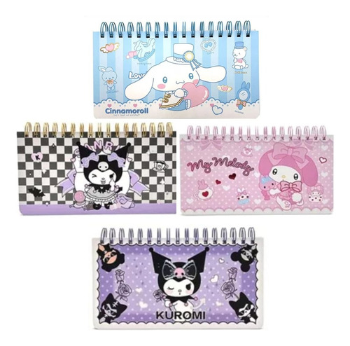 Agenda Planificador Planner Tapa Dura Kuromi My Melody Cinam Portada Violeta