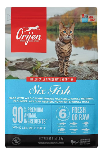 Imagen 1 de 1 de Orijen Six Fish Para Gato 1.8kg Ms