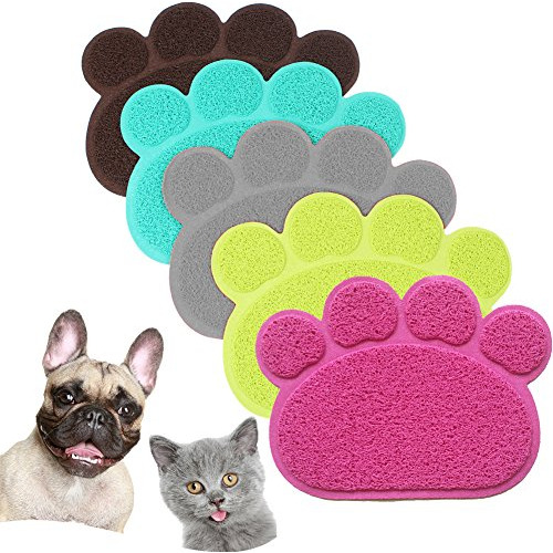 Placemat De Pvc Perros Y Gatos, Plato Comida Y Agua, Al...