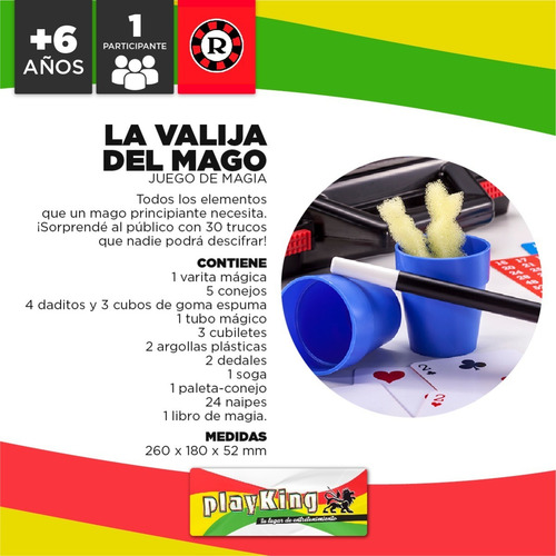Imagen 2 de 6 de La Valija Del Mago Ruibal Magia Playking
