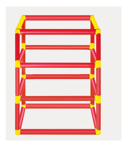 Exhibidor De Plastico Tubular Sistema Click, Con 6 Charolas Midnight Black