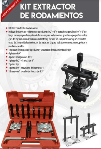 Imagen 2 de 2 de Extractor Guillotina De Rodamientos Rolineras Engranajes