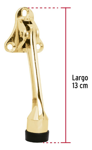 Fija Puerta Metálico Acabado De Latón, Hermex