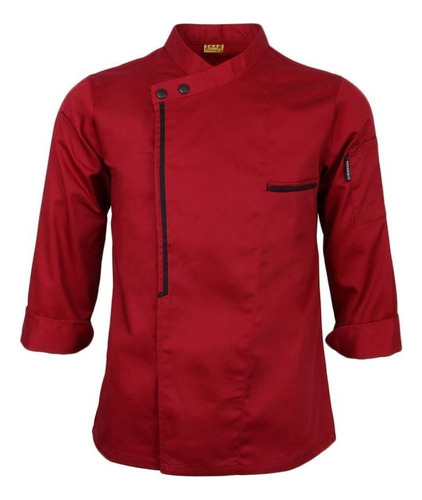 Retro Chef Jacket Coat Uniform Long Sleeve Hotel Kitchen