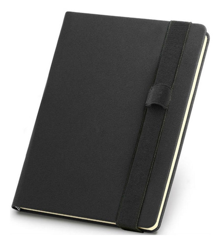 Caderneta De Anotações 14x21cm 140 Folhas Sem Pauta - Preto