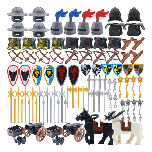 Knights People - Bloque De Construcción Medieval Para Arma