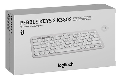 Teclado Logitech Pebble Keys 2 K380s Bluetooth Sp White