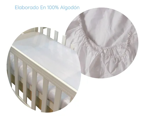 Sábana Ajustable Cuna Practicuna Algodón Sandylin