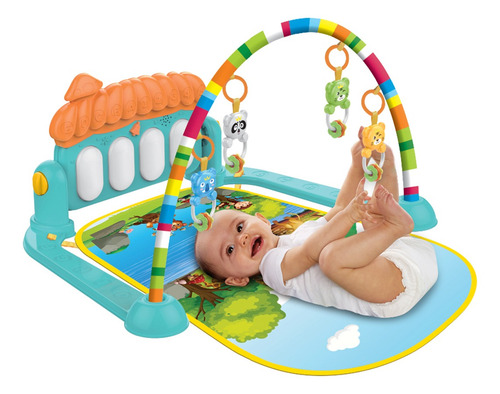 Tapete Ginásio De Atividades Bebê Piano Musical Maxi Baby
