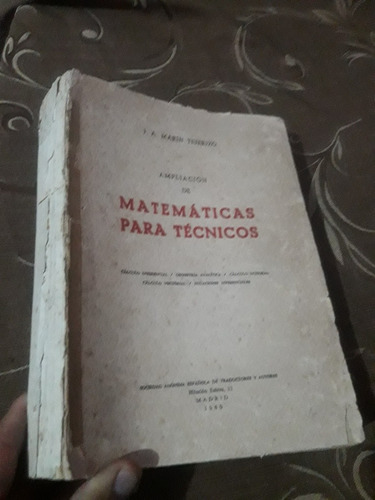 Libro Ampliación De Matemáticas Para Técnicos Tejerizo