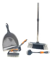 Comprar Kit Limpieza Escoba Pala Cepillos Escobillon Barre Hogar