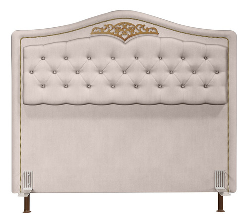 Cabeceira Cama Box Casal King 195cm Com Tachas Imperial Velu