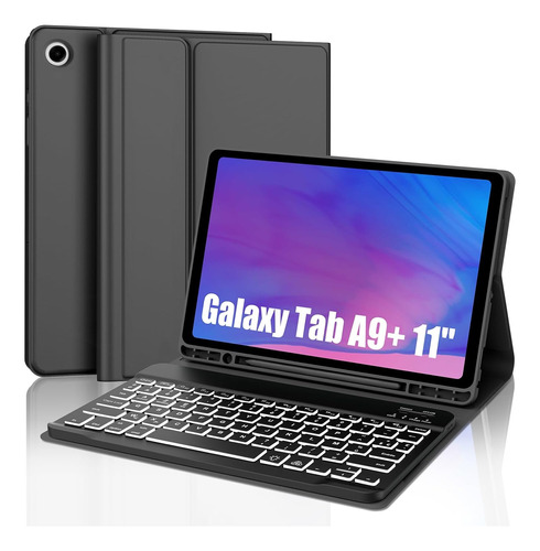 Smart Cover Para Galaxy Tab A9+ (plus) 11 + Teclado Español