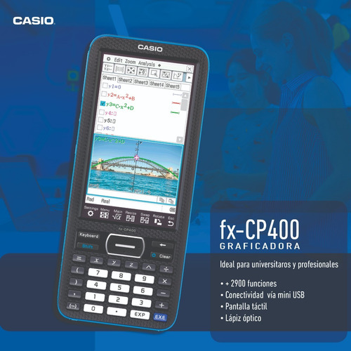 Imagen 6 de 9 de Graficadora Casio Classpad Ii Fx-cp-400 Negro +2900 Touch