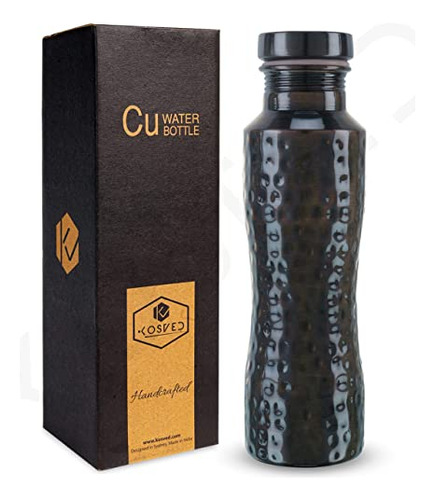 Botella De Agua De Cobre Puro Kosved: Diseño Premium Con