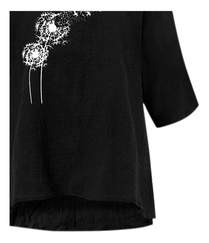 Blusa De Playa Holgada De Algodón De Talla Grande Para Mujer