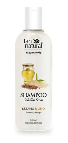 Shampoo Cabello Seco Sesamo Y Lino 375ml Tan Natural