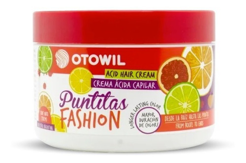 Baño De Crema Ácido Máscara Puntitas Fashion Otowil 250 Gr.