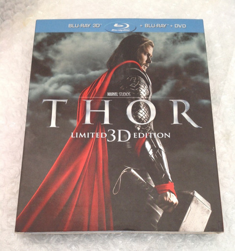 Imagen 1 de 3 de Thor. Limited 3d Edition. Br 3d. Br. Dvd. Nuevo. Slipcover