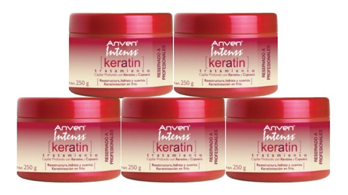 Anven  Kit 5 Intenss Keratin Tratamiento 250 G
