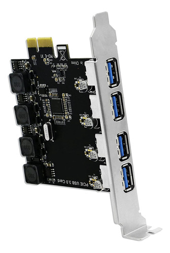 Tarjeta De Expansión Pci Express (pcie) De 4 Usb 3.0 Superrá